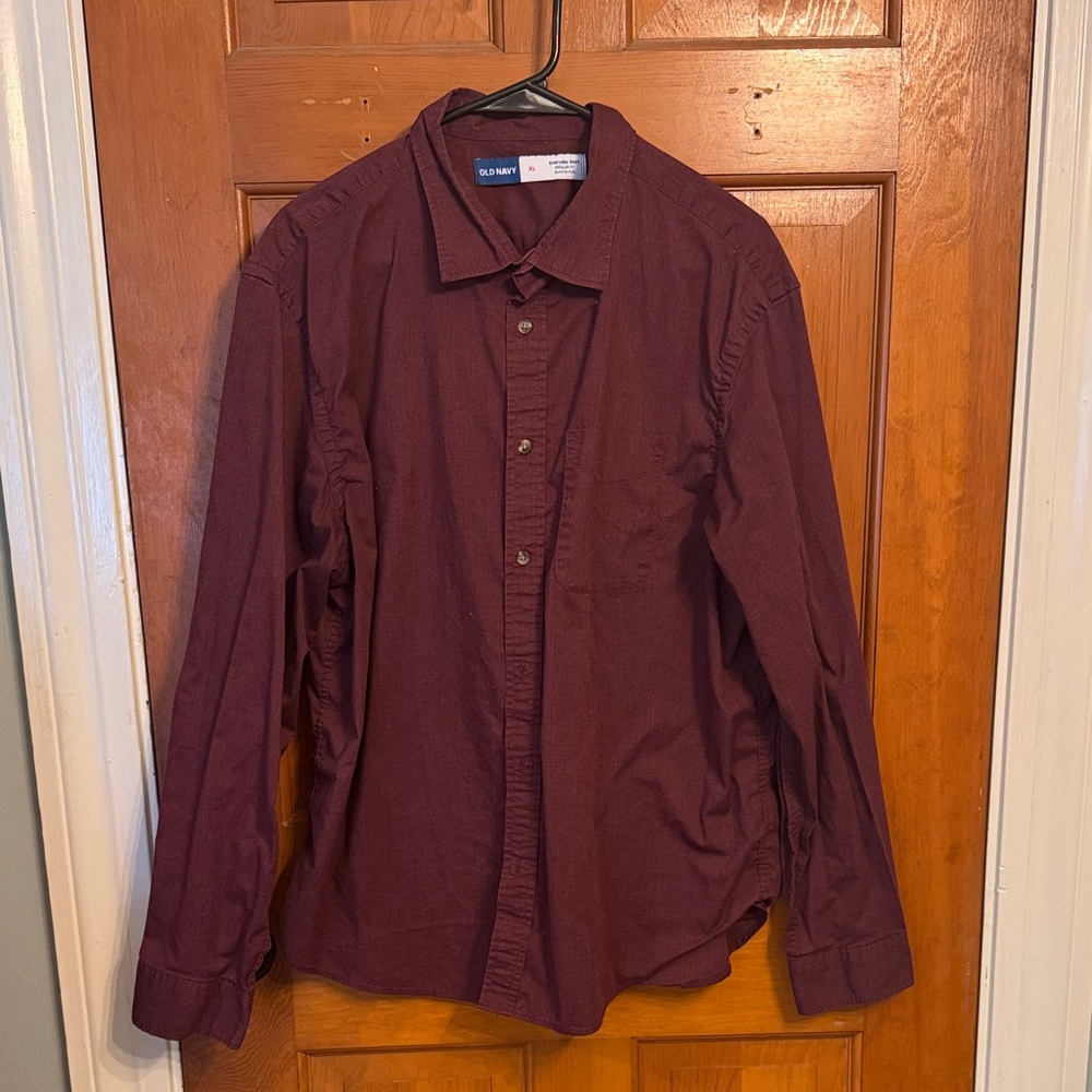 Old Navy Burgundy Everyday Shirt